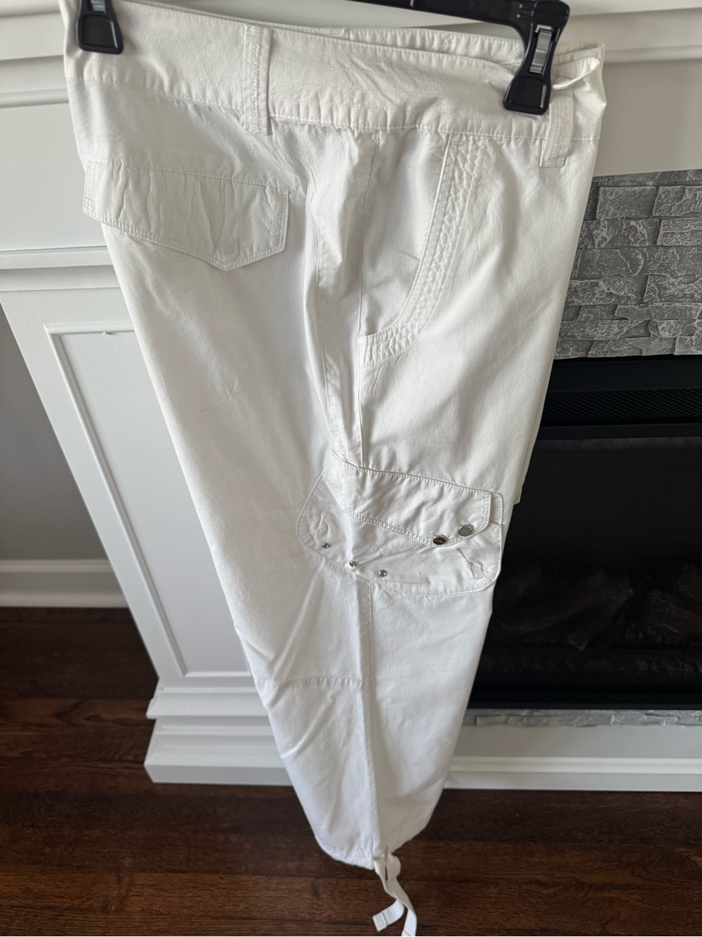 EUC Lauren Ralph Lauren (LRL) Women’s white cotton cargo utility pants